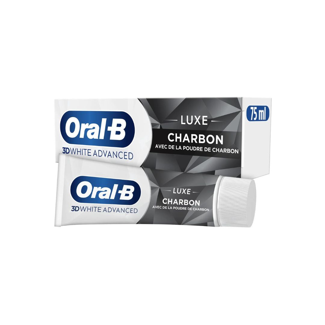 image Oral-B 3D White advanced – Dentifrice Luxe charbon 75ml